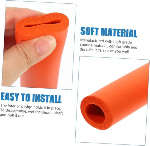 Toyvian 12Pcs Kayak Paddle Grips Non Slip Sponge Covers for Comfortable Handling Rod Protection for Kayaking Accessories in Saudi Arabia