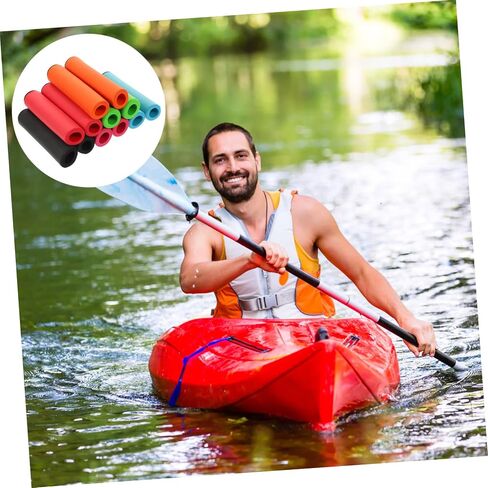 Toyvian 12Pcs Kayak Paddle Grips Non Slip Sponge Covers for Comfortable Handling Rod Protection for Kayaking Accessories in Saudi Arabia