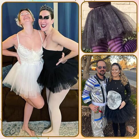 Tutus for Women 5 Layered Tutu Skirts for Women Adults Girls Teens Rave Halloween Costume Tutu Dance Skirt Tulle Skirts in Saudi Arabia