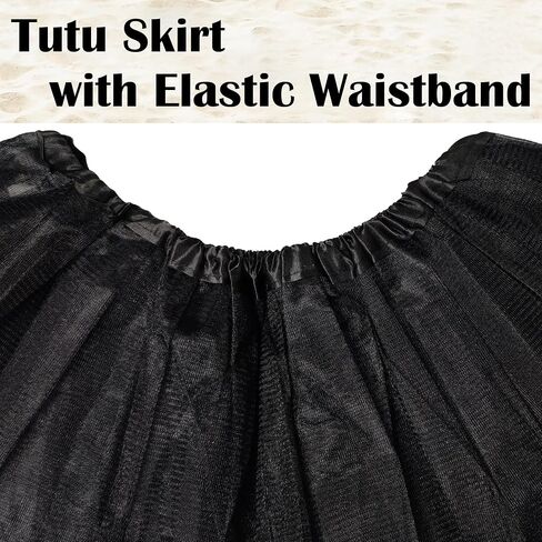 Tutus for Women 5 Layered Tutu Skirts for Women Adults Girls Teens Rave Halloween Costume Tutu Dance Skirt Tulle Skirts in Saudi Arabia