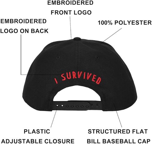 Five Nights at Freddy’s I Survived Black Flat Bill Baseball Cap in Saudi Arabia