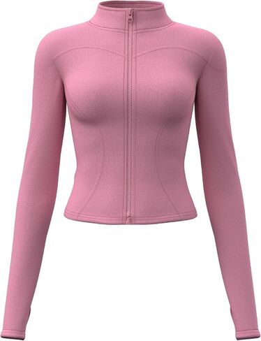 TAISIM Women's Athletic Hiking Long Sleeve Shirts with Thumb Holes Workout Running Crop Top in Saudi Arabia