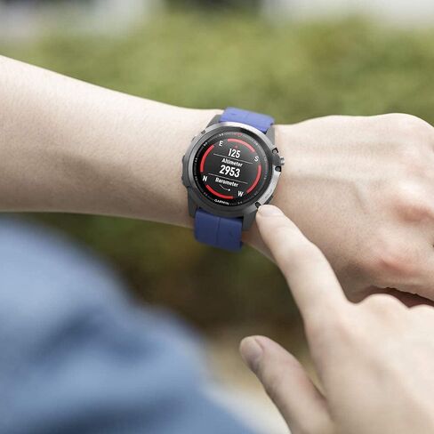 NotoCity Fenix Bands - Silicone Replacement for Fenix 5X/5X Plus/7X Sports - Dark Blue in Saudi Arabia