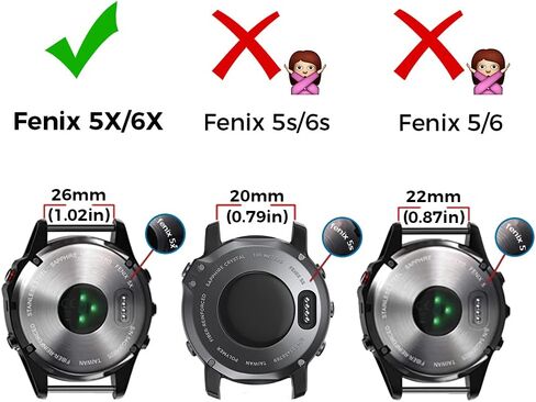 NotoCity Fenix Bands - Silicone Replacement for Fenix 5X/5X Plus/7X Sports - Dark Blue in Saudi Arabia