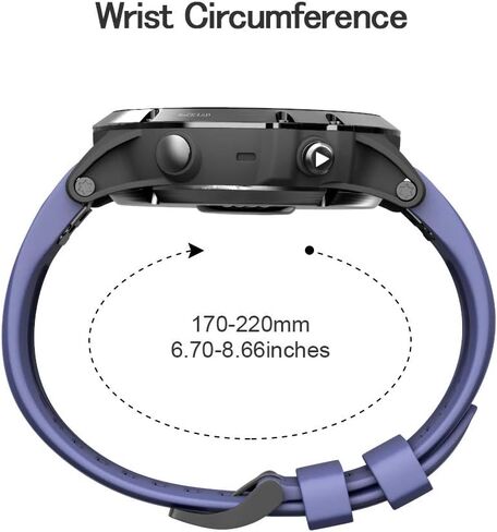NotoCity Fenix Bands - Silicone Replacement for Fenix 5X/5X Plus/7X Sports - Dark Blue in Saudi Arabia