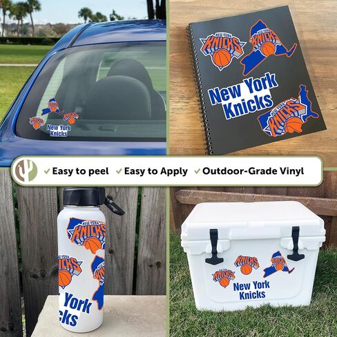 ملصق Desert Cactus New York Knicks ملصق NBA مرخص رسميًا ملصق من الفينيل لزجاجة مياه الكمبيوتر المحمول ودفتر قصاصات السيارة (النوع 2-3) in Saudi Arabia