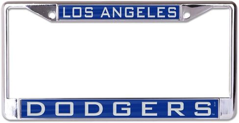 إطار لوحة ترخيص Wincraft MLB Los Angeles Dodgers مرصع، لون الفريق، مقاس واحد in Saudi Arabia