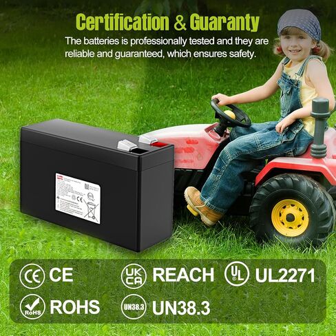 12V 7AH Battery Rechargeable Sealed Lead Acid Lithium Battery,Li-ion Batteries 12v with 7A BMS,2000+ Deep Cycles Batteries for Kid Ride-on Toys Car Solar System Scooter Fish findery in Kuwait