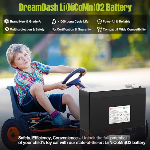 12V 7AH Battery Rechargeable Sealed Lead Acid Lithium Battery,Li-ion Batteries 12v with 7A BMS,2000+ Deep Cycles Batteries for Kid Ride-on Toys Car Solar System Scooter Fish findery in Kuwait