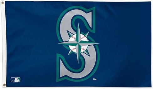 Wincraft MLB Seattle Mariners 01791115 Deluxe Flag, 3' x 5' in Saudi Arabia