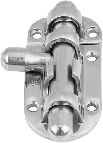 Stainless Steel Lock Latch, Boat Door Lock Boat Bar Security Sliding Lock Heavy Duty Marine Boat Door Window Lock Slide Barrel Bolt Clasp, ship latch in Saudi Arabia