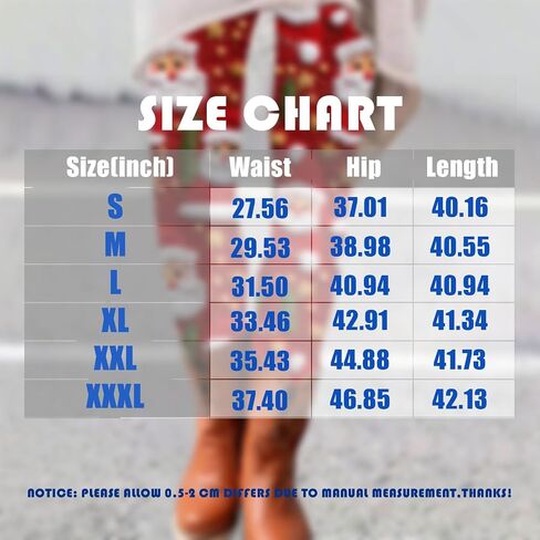 Christmas Leggings for Women Xmas High Waisted Baggy Pants Ankle Length Brushed Holiday Soft Leggings Fall Gym Pajamas in Saudi Arabia