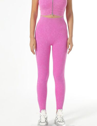 High Waisted Scrunch Butt Leggings for Women with Zipper Ankle Tummy Control Yoga Pants Compression Workout Activewear in Saudi Arabia