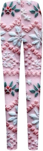 Christmas Leggings for Women Xmas High Waisted Baggy Pants Ankle Length Brushed Holiday Soft Leggings Fall Gym Pajamas in Saudi Arabia