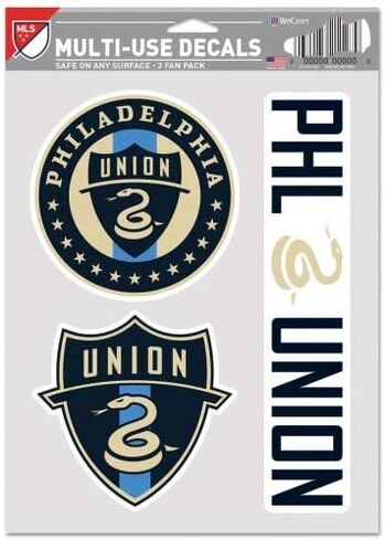 ملصق Wincraft MLS Philadelphia Union متعدد الاستخدامات، 3 عبوات، ألوان الفريق، مقاس واحد in Saudi Arabia