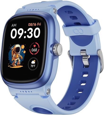 Smart Watch for Kids with Heart Rate Sleep Monitor, Games/Alarm/IP68 Waterproof Smart Watch for Boys Girls, Step Calorie Pedometer Activity Tracker, Kids Fitness Watch Birthday Gifts for Aged 4-16 in Kuwait
