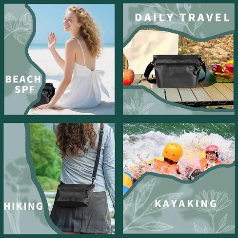 Waterproof Bag Fanny Pouch for Phone Passport Purse, Handle & Adjustable Strap for for Swim, Travel, Beach in Saudi Arabia