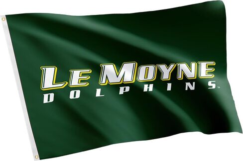 علم LMC من Desert Cactus Le Moyne College - لافتة دلافين مقاس 3 × 5 أقدام، قماش متين للاستخدام الداخلي/الخارجي، تصميم بوليستر 100% (النمط 2) in Saudi Arabia