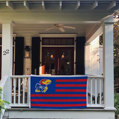 Desert Cactus The University of Kansas TUK Flag - 3 x 5 Feet Jayhawks Banner, Indoor/Outdoor Durable Fabric, 100% Polyester Design (Style Nation) in Saudi Arabia