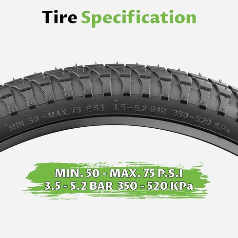 إطارات دراجة مقاس 20 × 1.95 / 20 × 2.1 / 20 × 2.25 إطارات بديلة عالية المتانة لدراجات BMX والأسلوب الحر والدراجات الخدعة in Kuwait