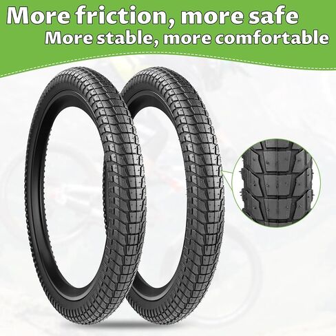 إطارات دراجة مقاس 20 × 1.95 / 20 × 2.1 / 20 × 2.25 إطارات بديلة عالية المتانة لدراجات BMX والأسلوب الحر والدراجات الخدعة in Kuwait