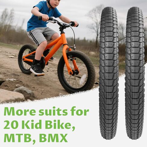 إطارات دراجة مقاس 20 × 1.95 / 20 × 2.1 / 20 × 2.25 إطارات بديلة عالية المتانة لدراجات BMX والأسلوب الحر والدراجات الخدعة in Kuwait