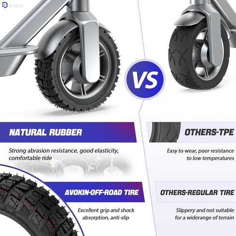 10x2.75-6.5 Off-Road Vacuum Tire Tubeless tire 10 Inch Tyre Electric Scooter tire, Replacement for Speedway 5 Dualtron 3 Hover-1 Alpha gotrax G4 JOYOPR S Hiboy Titan PRO in Kuwait