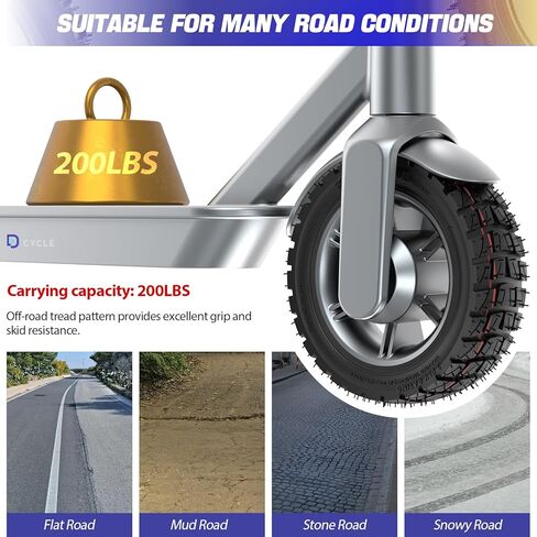 10x2.75-6.5 Off-Road Vacuum Tire Tubeless tire 10 Inch Tyre Electric Scooter tire, Replacement for Speedway 5 Dualtron 3 Hover-1 Alpha gotrax G4 JOYOPR S Hiboy Titan PRO in Kuwait