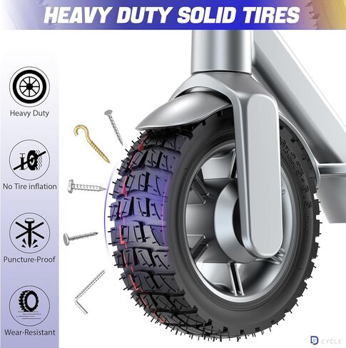10x2.75-6.5 Off-Road Vacuum Tire Tubeless tire 10 Inch Tyre Electric Scooter tire, Replacement for Speedway 5 Dualtron 3 Hover-1 Alpha gotrax G4 JOYOPR S Hiboy Titan PRO in Kuwait