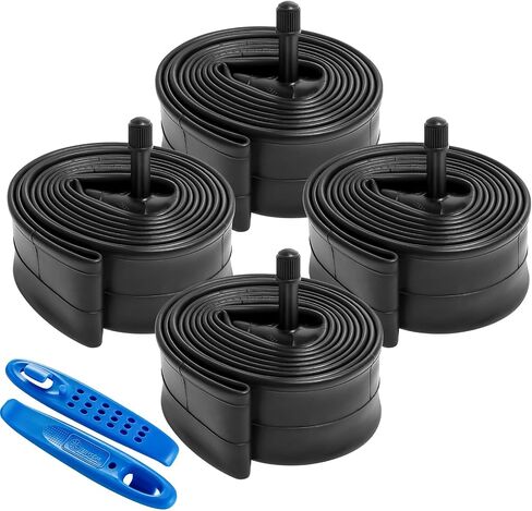 24" Bike Tubes 24x2.125/2.2/2.3/2.4 AV Schrader Valve 24 Bicycle Tubes and Tire Levers Compatible with 24 x 2.125 24x2.20 24x2.25 24x2.30 24x2.35 24x2.40 Bike Tire Tubes-4-PCS in Saudi Arabia