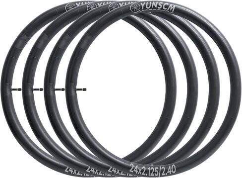 24" Bike Tubes 24x2.125/2.2/2.3/2.4 AV Schrader Valve 24 Bicycle Tubes and Tire Levers Compatible with 24 x 2.125 24x2.20 24x2.25 24x2.30 24x2.35 24x2.40 Bike Tire Tubes-4-PCS in Saudi Arabia