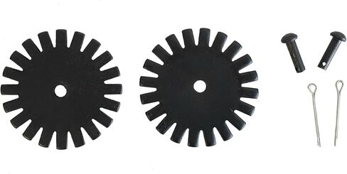 AJ Tack 2" 20 Point Rowel Package - Black Steel Spur Rowels with Cotter Pins in Saudi Arabia