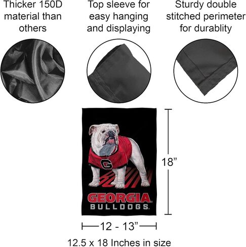 شركة أعلام ورايات الكلية جورجيا بولدوج بوم التميمة حديقة راية العلم in Kuwait