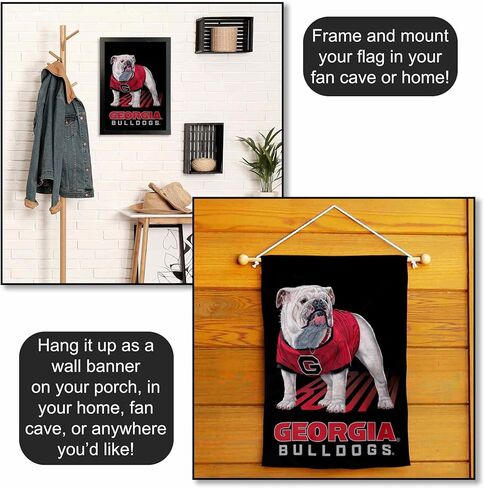 شركة أعلام ورايات الكلية جورجيا بولدوج بوم التميمة حديقة راية العلم in Kuwait