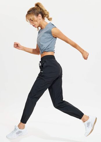 Women's Lightweight Joggers Quick Dry Hiking Running Pants Athletic Workout Track Casual with Zipper Pockets in Saudi Arabia