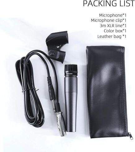 الميكروفونات المحمولة باليد عبارة عن سلك قلبي ديناميكي أحادي الاتجاه وتتضمن كابل صوت XLR بطول 15 قدمًا إلى اتصال صوتي مقاس 1/4 بوصة in Kuwait