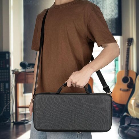 GEEKRIA Audio Interface Carrying Case, Compatible with SONICWARE Liven Ambient Ø / 8bit Warps/MEGA SYNTHESIS/Texture Lab/XFM/Lofi-12, EVA Hard Shell Portable Travel Bag (Dark Gray) in Saudi Arabia
