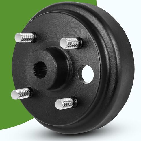 Golf Cart Brake Drum/Hub Assembly, Fit for EZGO TXT 1982-Up Electric and 1982-1993 2-Cycle Gas, 24 Teeth Splines Brake Hub Drum Assembly, Replaces OEM# 19186G1P 19186-G1P 19186-G1 1 Pack. in Saudi Arabia