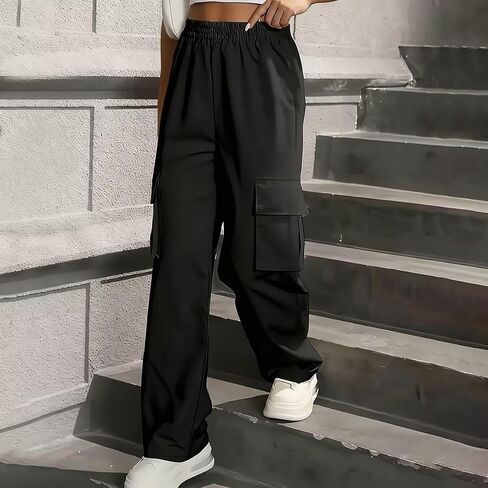 Oversized Fleece Joggers, Women's Cargo Sweatpants with Pockets, Fall Fashion in Saudi Arabia