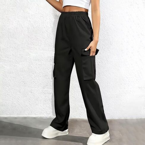 Oversized Fleece Joggers, Women's Cargo Sweatpants with Pockets, Fall Fashion in Saudi Arabia
