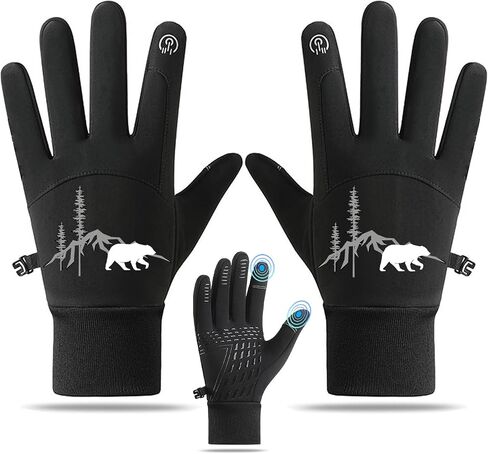 Winter Gloves for Men Women, Lightweight Warm Running Gloves Touchscreen Thermal Glove Knit in Kuwait