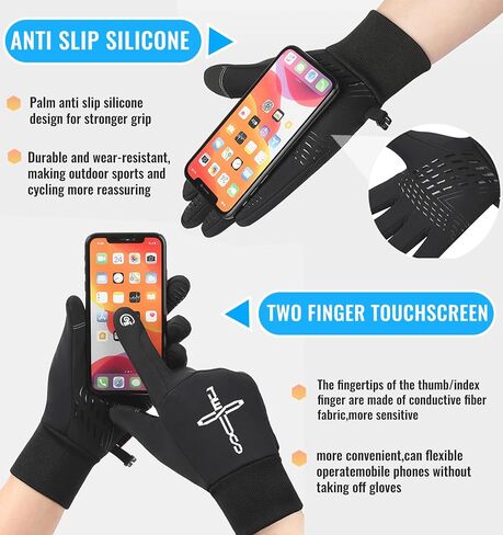 قفازات شتوية للرجال والنساء، قفازات جري دافئة خفيفة الوزن تعمل باللمس in Kuwait
