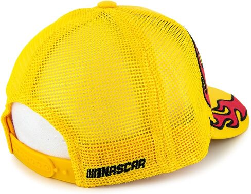 Checkered Flag Sports Joey Logano 2025 Flame #22 Snapback Mesh Hat Yellow in Saudi Arabia