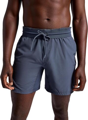 شورت Gaiam Mens Hatha 7 بوصات، مقاس قياسي، خامة خفيفة الوزن قابلة للتمدد، ماصة للرطوبة in Saudi Arabia