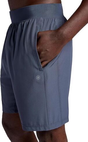 شورت Gaiam Mens Hatha 7 بوصات، مقاس قياسي، خامة خفيفة الوزن قابلة للتمدد، ماصة للرطوبة in Saudi Arabia