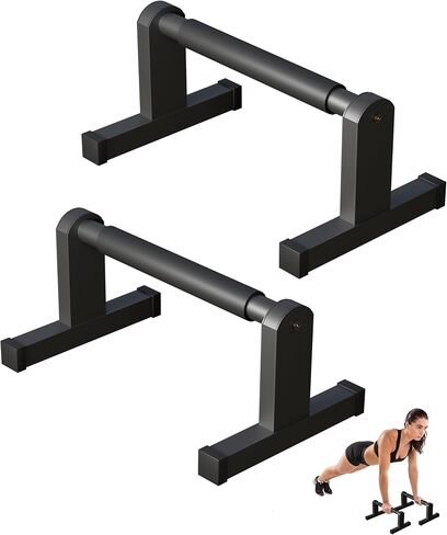 Push Up Bars | Heavey Duty Parallettes Dip Bar with Non-slip Grips for Calisthenics Planche L Sit Handstand Fitness Floor Workout, Pushup Station Handles Stand for Gym Strength Training in Saudi Arabia