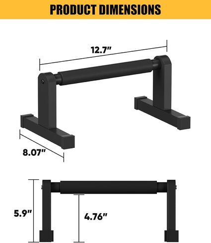 Push Up Bars | Heavey Duty Parallettes Dip Bar with Non-slip Grips for Calisthenics Planche L Sit Handstand Fitness Floor Workout, Pushup Station Handles Stand for Gym Strength Training in Saudi Arabia