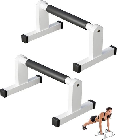 قضبان الدفع | باراليتس عالي التحمل مع مقابض مضادة للانزلاق لتمارين رياضية بلانش إل سيت ستاند على اليدين وتمارين اللياقة البدنية على الأرض، مقابض محطة الدفع لتدريب القوة في صالة الألعاب الرياضية in Kuwait