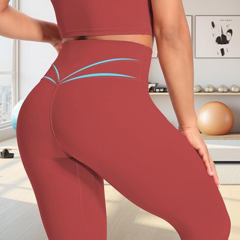 Yoga Leggings with Pockets for Women, High Waisted Workout Pants, Tummy Control Butt Lifting in Saudi Arabia