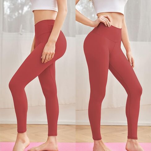Yoga Leggings with Pockets for Women, High Waisted Workout Pants, Tummy Control Butt Lifting in Saudi Arabia